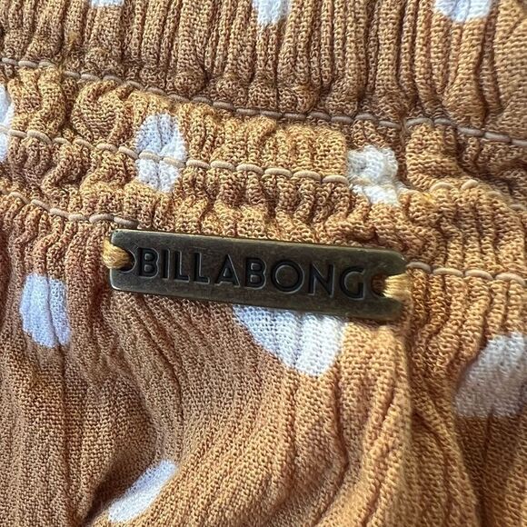 Billabong Mustard Polka Dot Tube Top Women’s Small - Picture 3 of 4